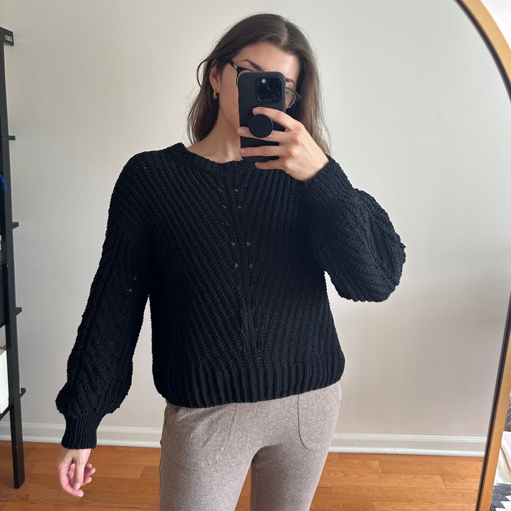 H&M Black Slouchy/Cozy Sweater